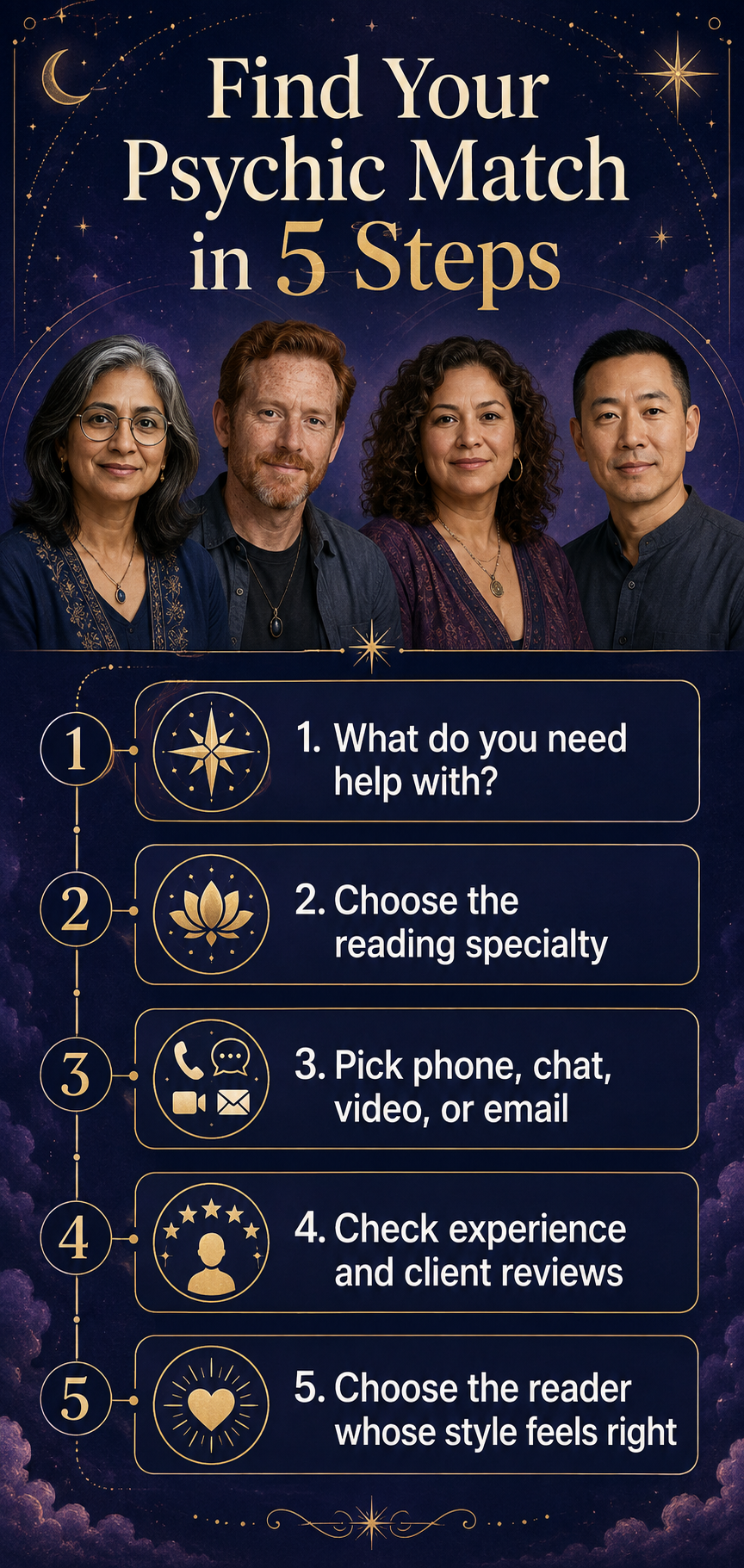 Find Your Psychic Match in 5 Steps